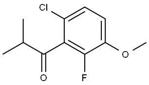 1-(6-chloro-2-fluoro-3-methoxyphenyl)-2-methylpropan-1-one Structure