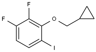 2-(cyclopropylmethoxy)-3,4-difluoro-1-iodobenzene Structure