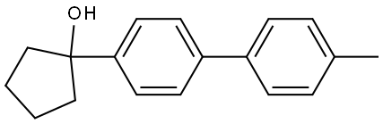 1-(4'-methyl-[1,1'-biphenyl]-4-yl)cyclopentanol 结构式