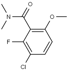 3-chloro-2-fluoro-6-methoxy-N,N-dimethylbenzamide Structure