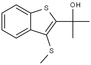 2-(3-(Methylthio)benzo[b]thiophen-2-yl)propan-2-ol Structure