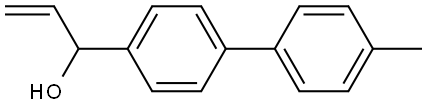 1-(4'-methyl-[1,1'-biphenyl]-4-yl)prop-2-en-1-ol 化学構造式