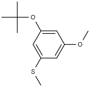 (3-(tert-butoxy)-5-methoxyphenyl)(methyl)sulfane Structure