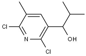 1-(2,6-dichloro-5-methylpyridin-3-yl)-2-methylpropan-1-ol Structure