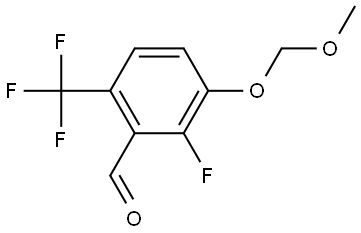 2-FLUORO-3-(METHOXYMETHOXY)-6-(TRIFLUOROMETHYL)BENZALDEHY 结构式