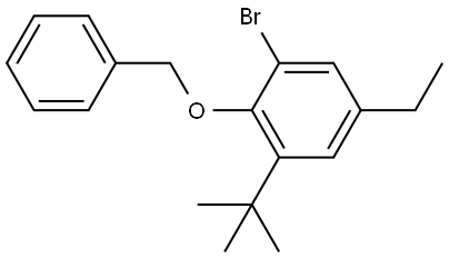 2-(benzyloxy)-1-bromo-3-(tert-butyl)-5-ethylbenzene 结构式