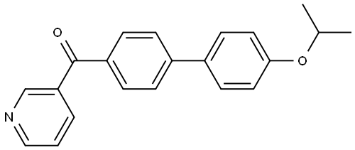 (4'-isopropoxy-[1,1'-biphenyl]-4-yl)(pyridin-3-yl)methanone 结构式