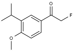 2-fluoro-1-(3-isopropyl-4-methoxyphenyl)ethanone 结构式