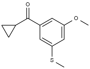 cyclopropyl(3-methoxy-5-(methylthio)phenyl)methanone,3002532-73-9,结构式