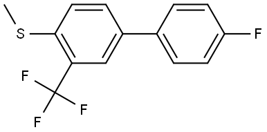 (4'-fluoro-3-(trifluoromethyl)-[1,1'-biphenyl]-4-yl)(methyl)sulfane Structure