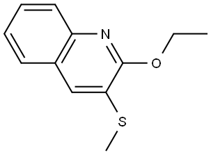 2-ethoxy-3-(methylthio)quinoline Struktur