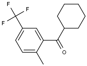 cyclohexyl(2-methyl-5-(trifluoromethyl)phenyl)methanone Structure