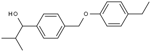 1-(4-((4-ethylphenoxy)methyl)phenyl)-2-methylpropan-1-ol Structure