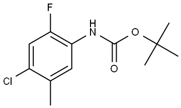 tert-butyl (4-chloro-2-fluoro-5-methylphenyl)carbamate Structure