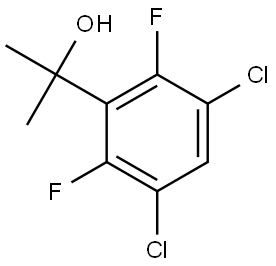 2-(3,5-dichloro-2,6-difluorophenyl)propan-2-ol Structure