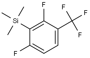 (2,6-difluoro-3-(trifluoromethyl)phenyl)trimethylsilane Structure