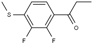 1-(2,3-difluoro-4-(methylthio)phenyl)propan-1-one Structure
