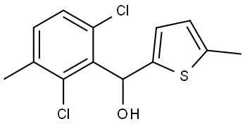 (2,6-dichloro-3-methylphenyl)(5-methylthiophen-2-yl)methanol 结构式