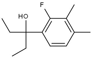 3-(2-fluoro-3,4-dimethylphenyl)pentan-3-ol Struktur