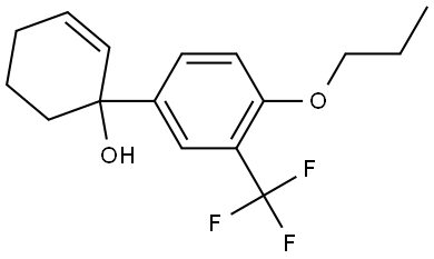 4'-propoxy-3'-(trifluoromethyl)-1,2,3,4-tetrahydro-[1,1'-biphenyl]-1-ol Structure