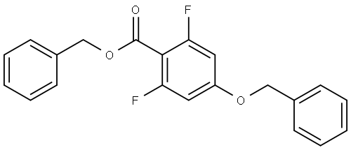 benzyl 4-(benzyloxy)-2,6-difluorobenzoate Structure