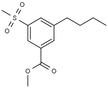 methyl 3-butyl-5-(methylsulfonyl)benzoate Structure