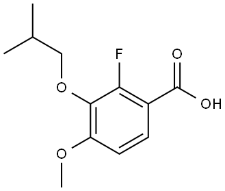2-fluoro-3-isobutoxy-4-methoxybenzoic acid Structure