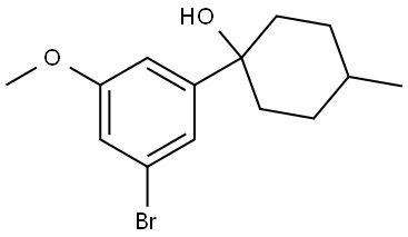 1-(3-bromo-5-methoxyphenyl)-4-methylcyclohexanol Structure