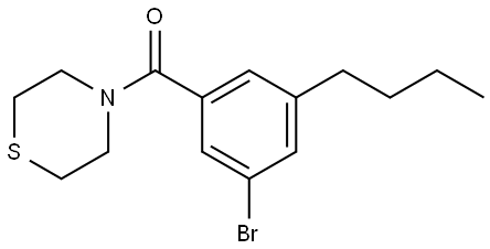 (3-bromo-5-butylphenyl)(thiomorpholino)methanone 结构式