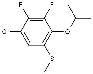 (5-chloro-3,4-difluoro-2-isopropoxyphenyl)(methyl)sulfane Structure