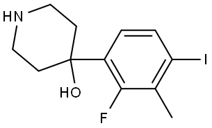 4-(2-fluoro-4-iodo-3-methylphenyl)piperidin-4-ol Structure