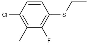 (4-chloro-2-fluoro-3-methylphenyl)(ethyl)sulfane Structure