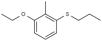 (3-ethoxy-2-methylphenyl)(propyl)sulfane 结构式