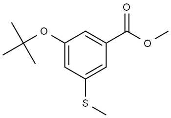 methyl 3-(tert-butoxy)-5-(methylthio)benzoate Structure