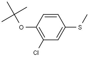 (4-(tert-butoxy)-3-chlorophenyl)(methyl)sulfane 结构式