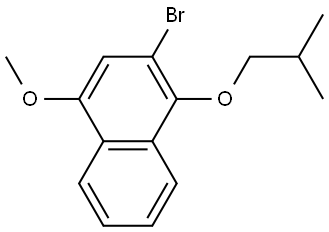 2-bromo-1-isobutoxy-4-methoxynaphthalene Structure