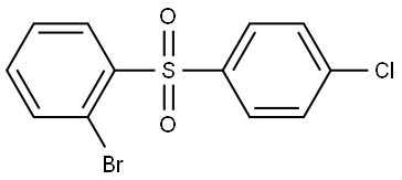 1-bromo-2-((4-chlorophenyl)sulfonyl)benzene Structure