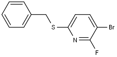 6-(benzylthio)-3-bromo-2-fluoropyridine 结构式