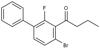 1-(4-bromo-2-fluoro-[1,1'-biphenyl]-3-yl)butan-1-one Structure