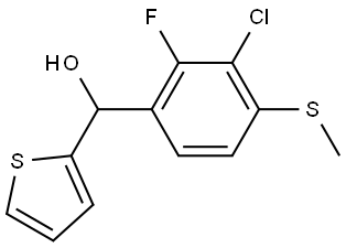 (3-chloro-2-fluoro-4-(methylthio)phenyl)(thiophen-2-yl)methanol,3002543-88-3,结构式