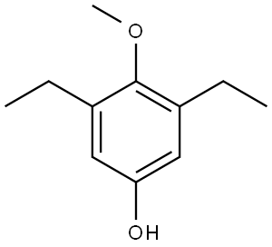 3,5-diethyl-4-methoxyphenol Structure