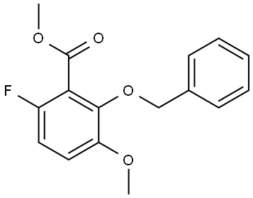 methyl 2-(benzyloxy)-6-fluoro-3-methoxybenzoate 结构式