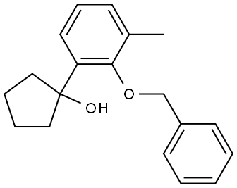 1-(2-(benzyloxy)-3-methylphenyl)cyclopentanol Struktur