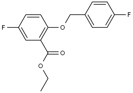 ethyl 5-fluoro-2-((4-fluorobenzyl)oxy)benzoate,3002553-23-0,结构式