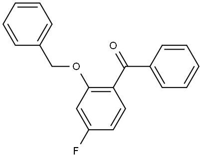 (2-(benzyloxy)-4-fluorophenyl)(phenyl)methanone Struktur