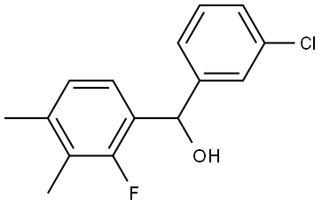 (3-chlorophenyl)(2-fluoro-3,4-dimethylphenyl)methanol Structure