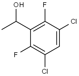 1-(3,5-dichloro-2,6-difluorophenyl)ethanol Structure