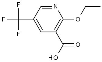 2-ethoxy-5-(trifluoromethyl)nicotinic acid,3002554-56-2,结构式