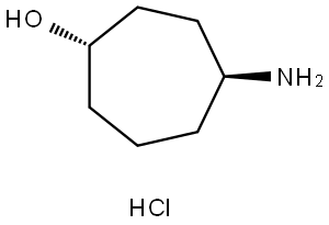 Cycloheptanol, 4-amino-, hydrochloride (1:1), (1R,4R)-rel- Structure