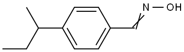 (E)-4-(sec-butyl)benzaldehyde oxime 结构式